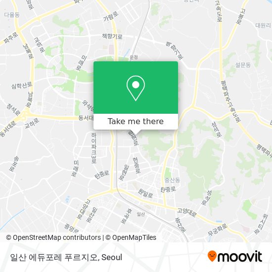 일산 에듀포레 푸르지오 map