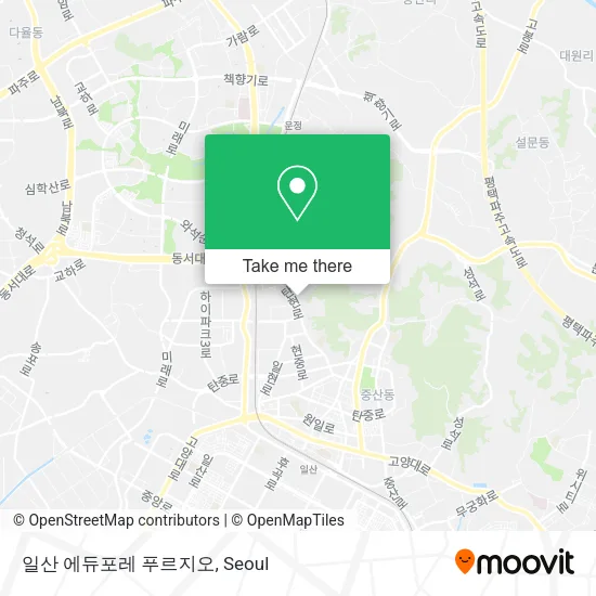 일산 에듀포레 푸르지오 map