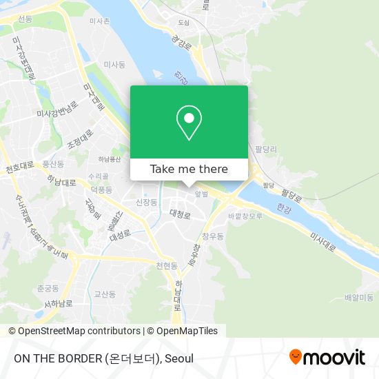 How to get to ON THE BORDER (온더보더) in 하남시, 경기도 by Subway or Bus | Moovit