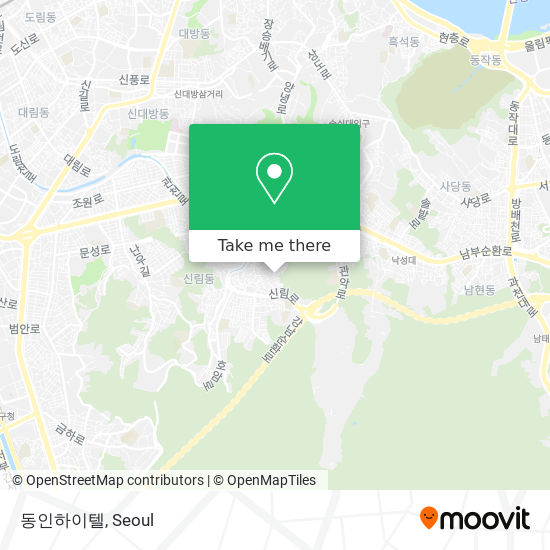 동인하이텔 map