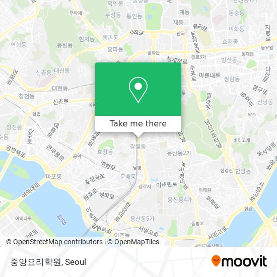 중앙요리학원 map