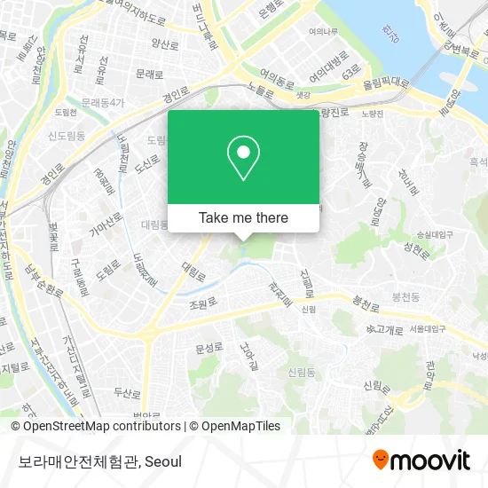 보라매안전체험관 map