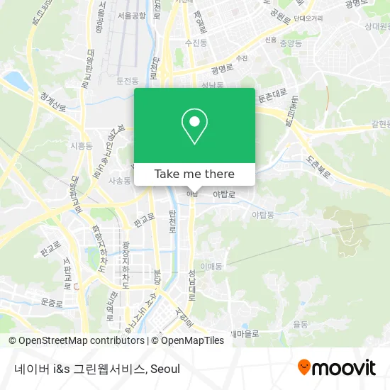 네이버 i&s 그린웹서비스 map