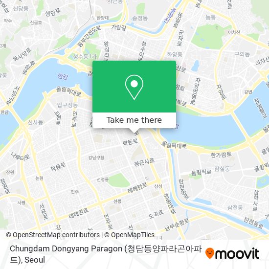 Chungdam Dongyang Paragon (청담동양파라곤아파트) map