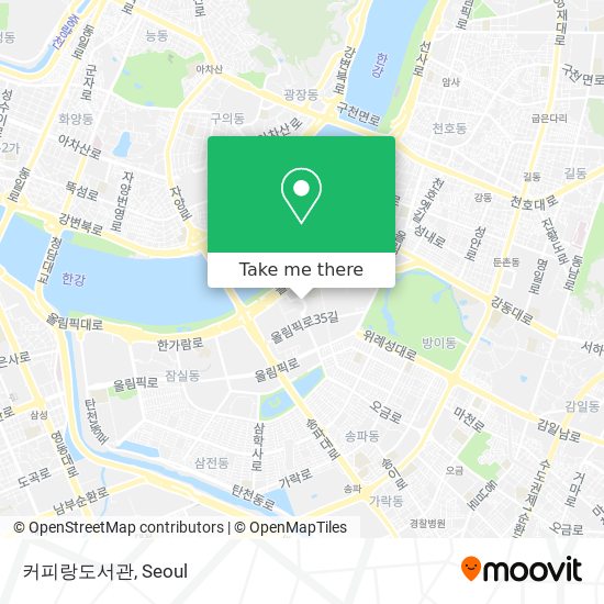 커피랑도서관 map