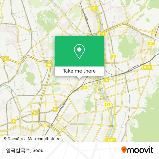 How to get to 왕곡칼국수 in 동대문구, 서울시 by Bus or Subway | Moovit