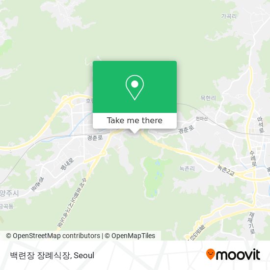 백련장 장례식장 map