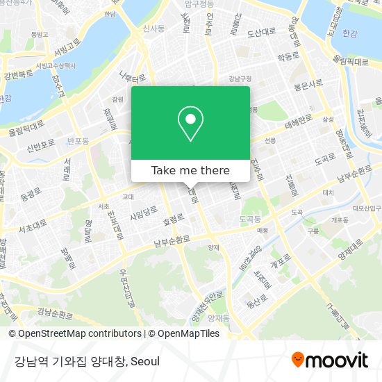 강남역 기와집 양대창 map