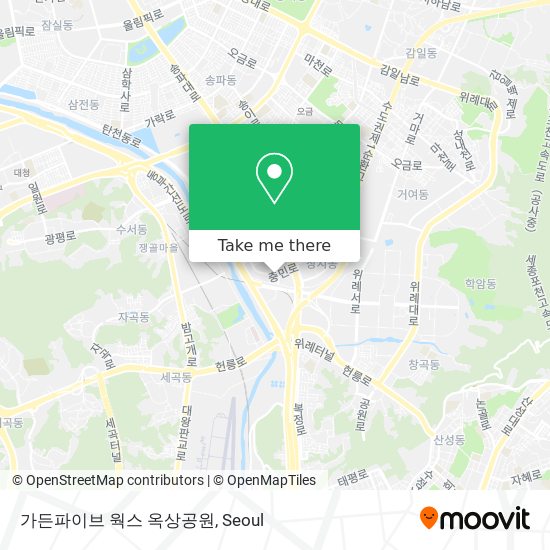 가든파이브 웍스 옥상공원 map