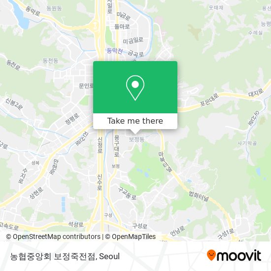 농협중앙회 보정죽전점 map