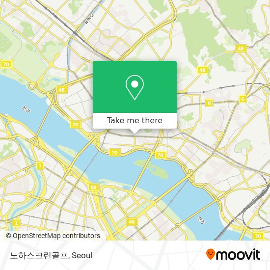 노하스크린골프 map