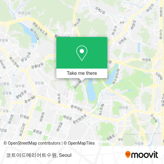 코트야드메리어트수원 map