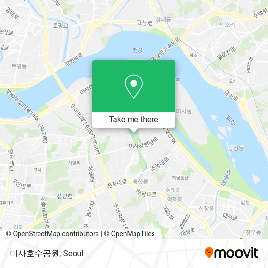 미사호수공원 map