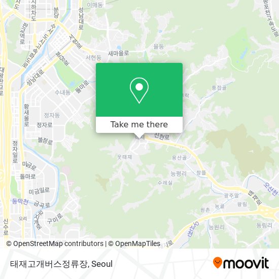 태재고개버스정류장 map