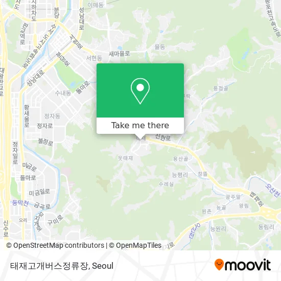 태재고개버스정류장 map