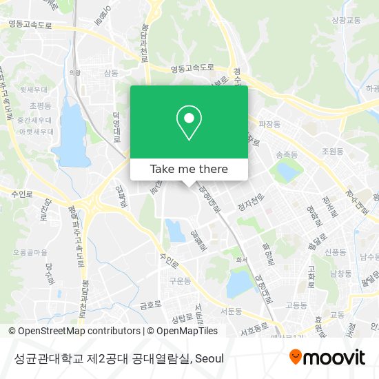 성균관대학교 제2공대 공대열람실 map
