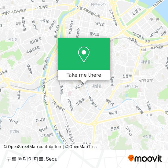 구로 현대아파트 map