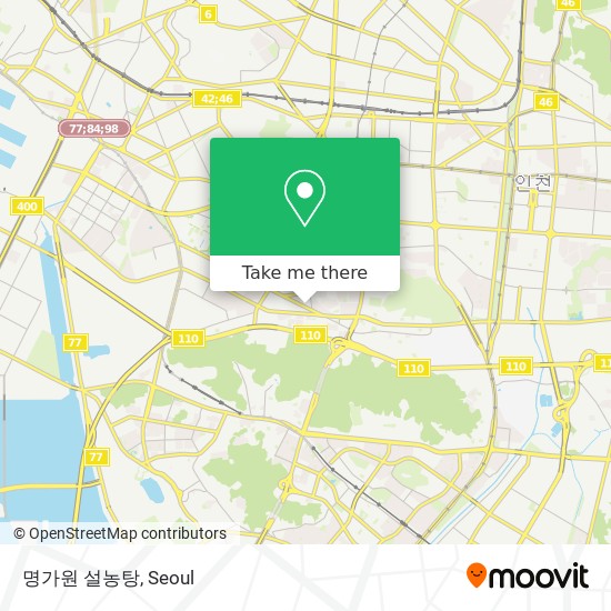 명가원 설농탕 map