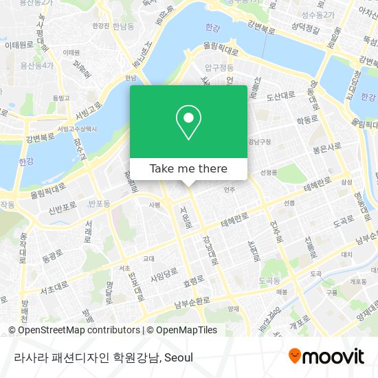 라사라 패션디자인 학원강남 map