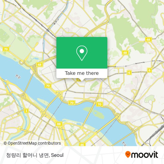 청량리 할머니 냉면 map