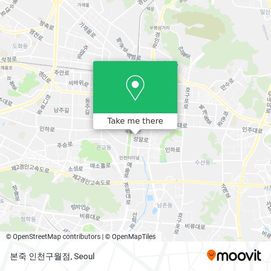 본죽 인천구월점 map