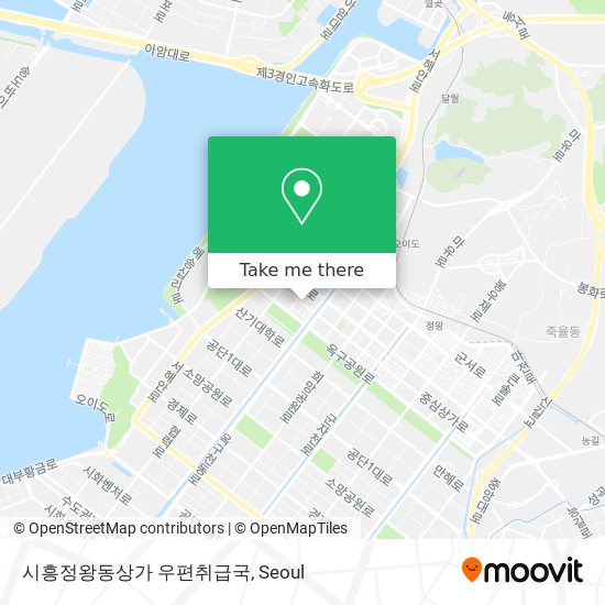 시흥정왕동상가 우편취급국 map