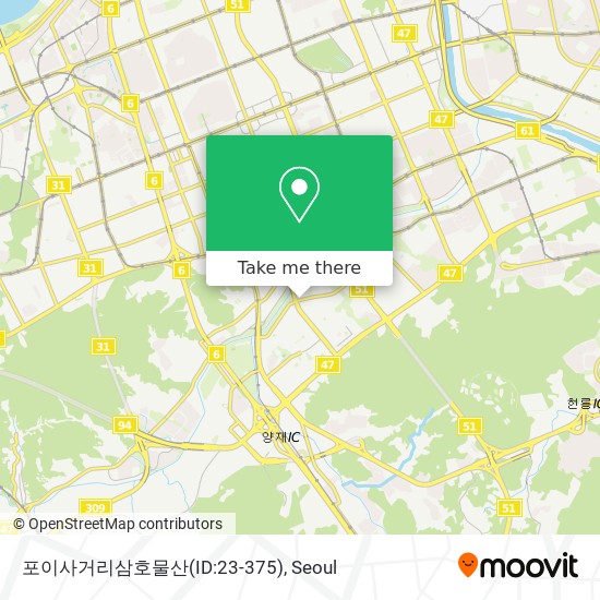 포이사거리삼호물산(ID:23-375) map