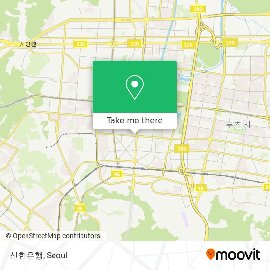 신한은행 map