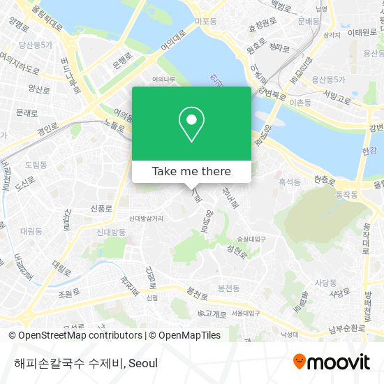 해피손칼국수 수제비 map