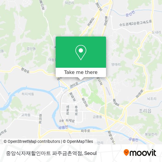중앙식자재할인마트 파주금촌역점 map