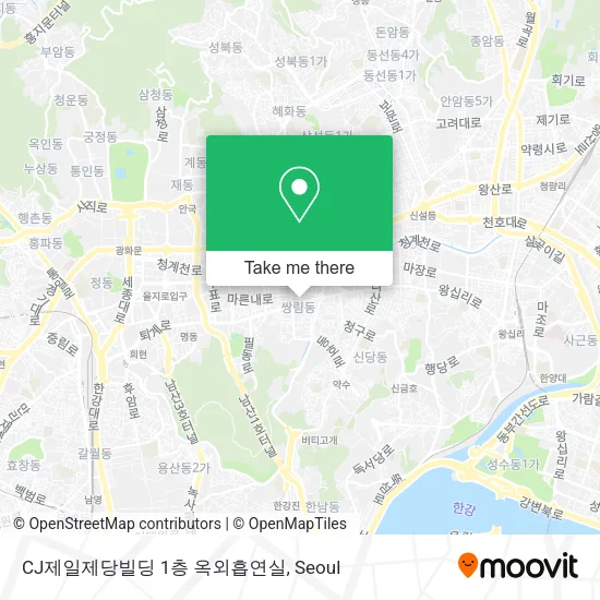 CJ제일제당빌딩 1층 옥외흡연실 map