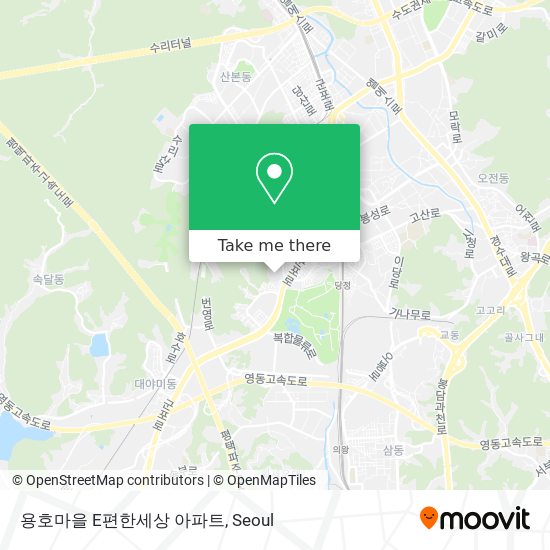 용호마을 E편한세상 아파트 map