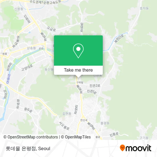 롯데몰 은평점 map