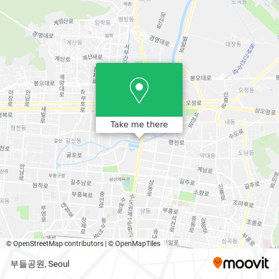 부들공원 map