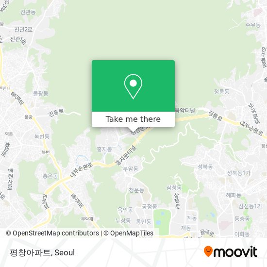 평창아파트 map