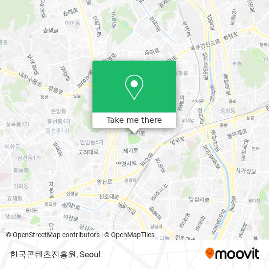 한국콘텐츠진흥원 map