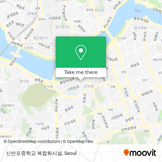 신반포중학교 복합화시설 map