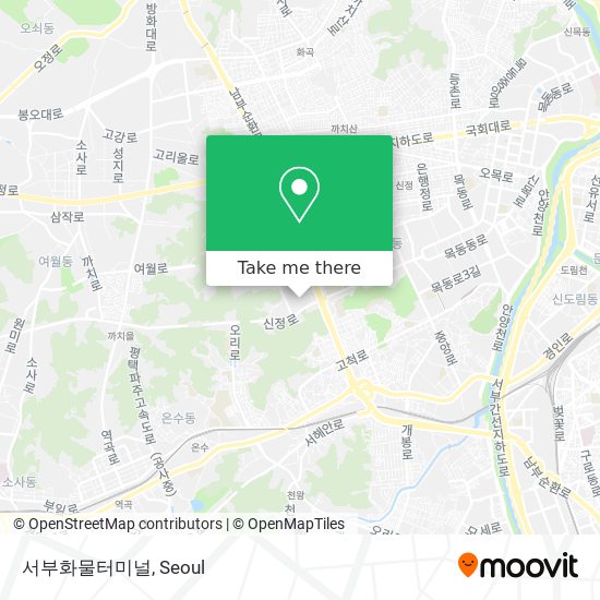 서부화물터미널 map