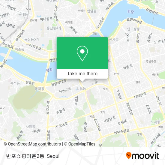 반포쇼핑타운2동 map