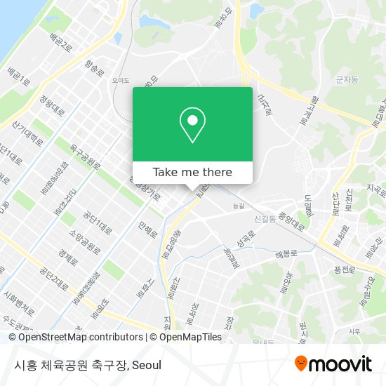 시흥 체육공원 축구장 map