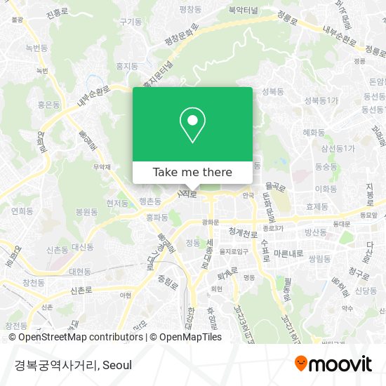 경복궁역사거리 map