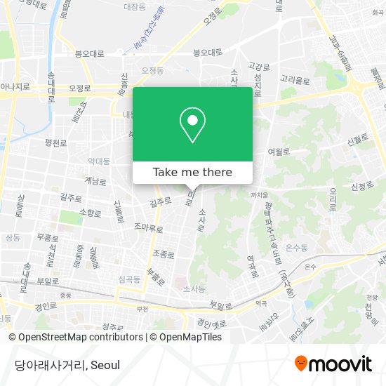 당아래사거리 map