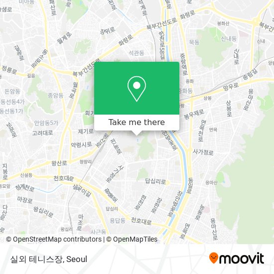 실외 테니스장 map