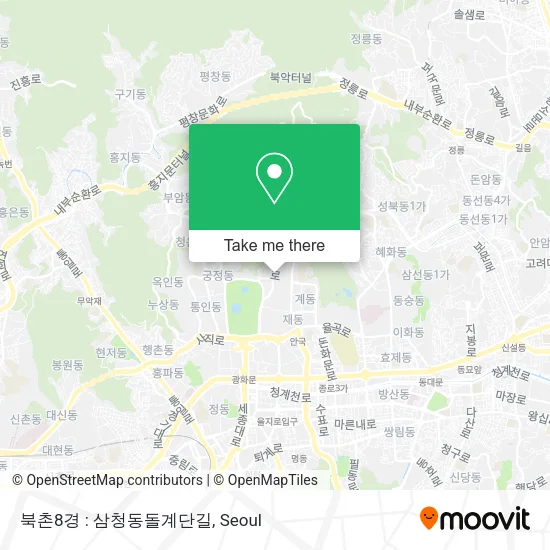 북촌8경 : 삼청동돌계단길 map