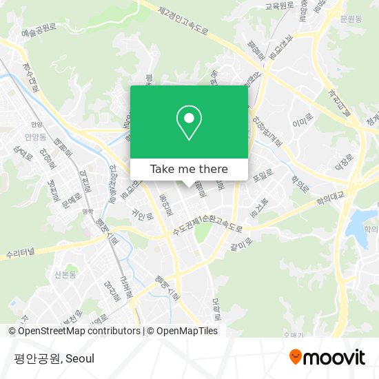 평안공원 map