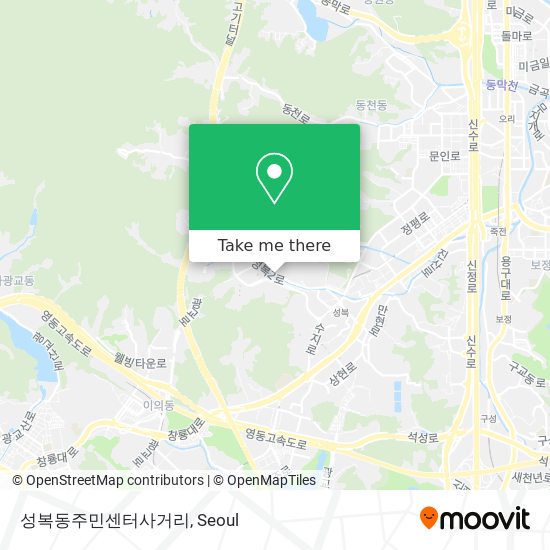 성복동주민센터사거리 map