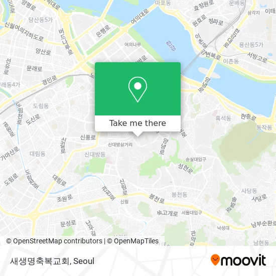 새생명축복교회 map