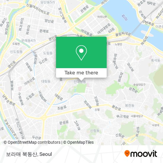 보라매 북동산 map