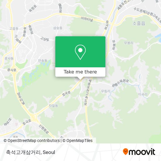 축석고개삼거리 map