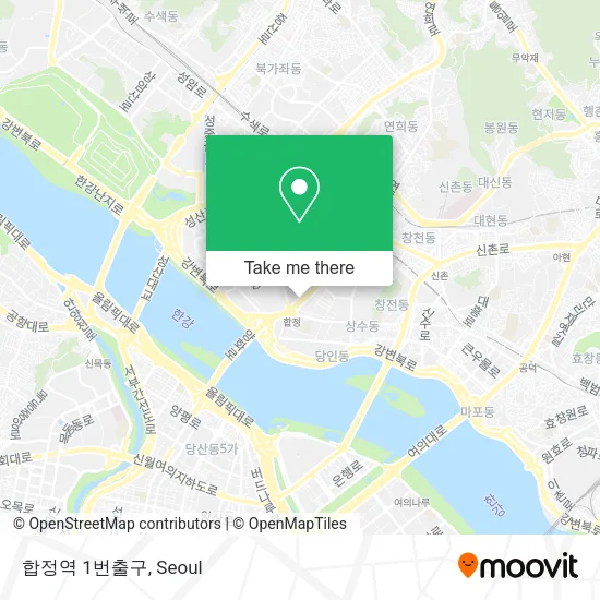 합정역 1번출구 map